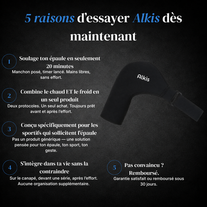 Alkis CryoPower Shoulder - Manchon de récupération épaule