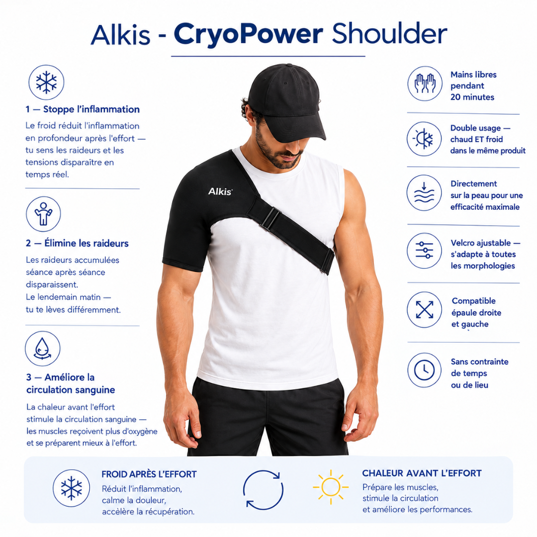 Alkis CryoPower Shoulder - Manchon de récupération épaule