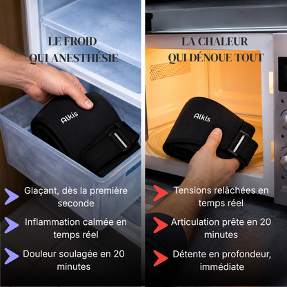 Alkis CryoPower Arm - Le manchon de récupération bras complet chaud/froid